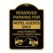 Signmission Reserved Parking for Hotel Guests Unauthorized Vehicles Towed Away Alum, 18" x 24", BG-1824-23098 A-DES-BG-1824-23098 - alternate 1